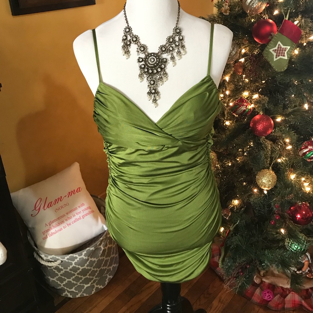 bolBou emerald green dress